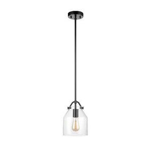 Open Box - Globe Electric -  1-Light Matte Black Pend Black